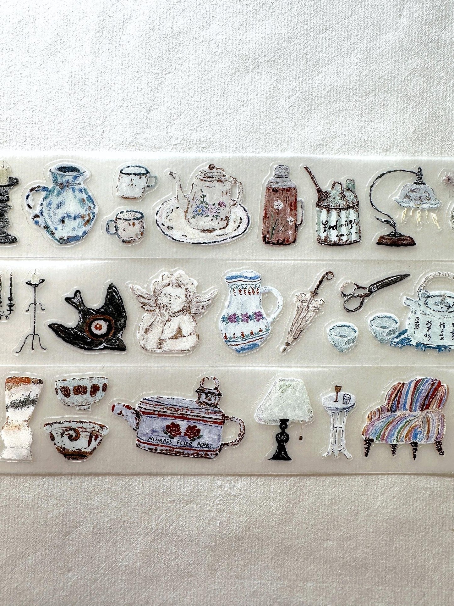 MuZiShan Studio - Antiques kiss-cut PET tape SAMPLES