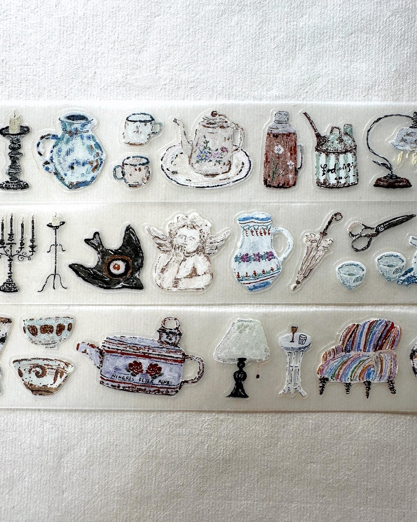 MuZiShan Studio - Antiques kiss-cut PET tape SAMPLES