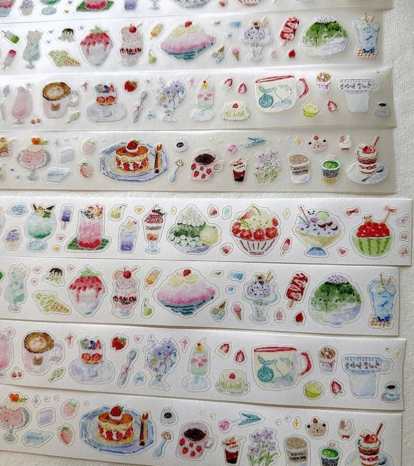 MuZiShan Studio - Sweet Frozen Treats kiss-cut PET & paper tape SAMPLES