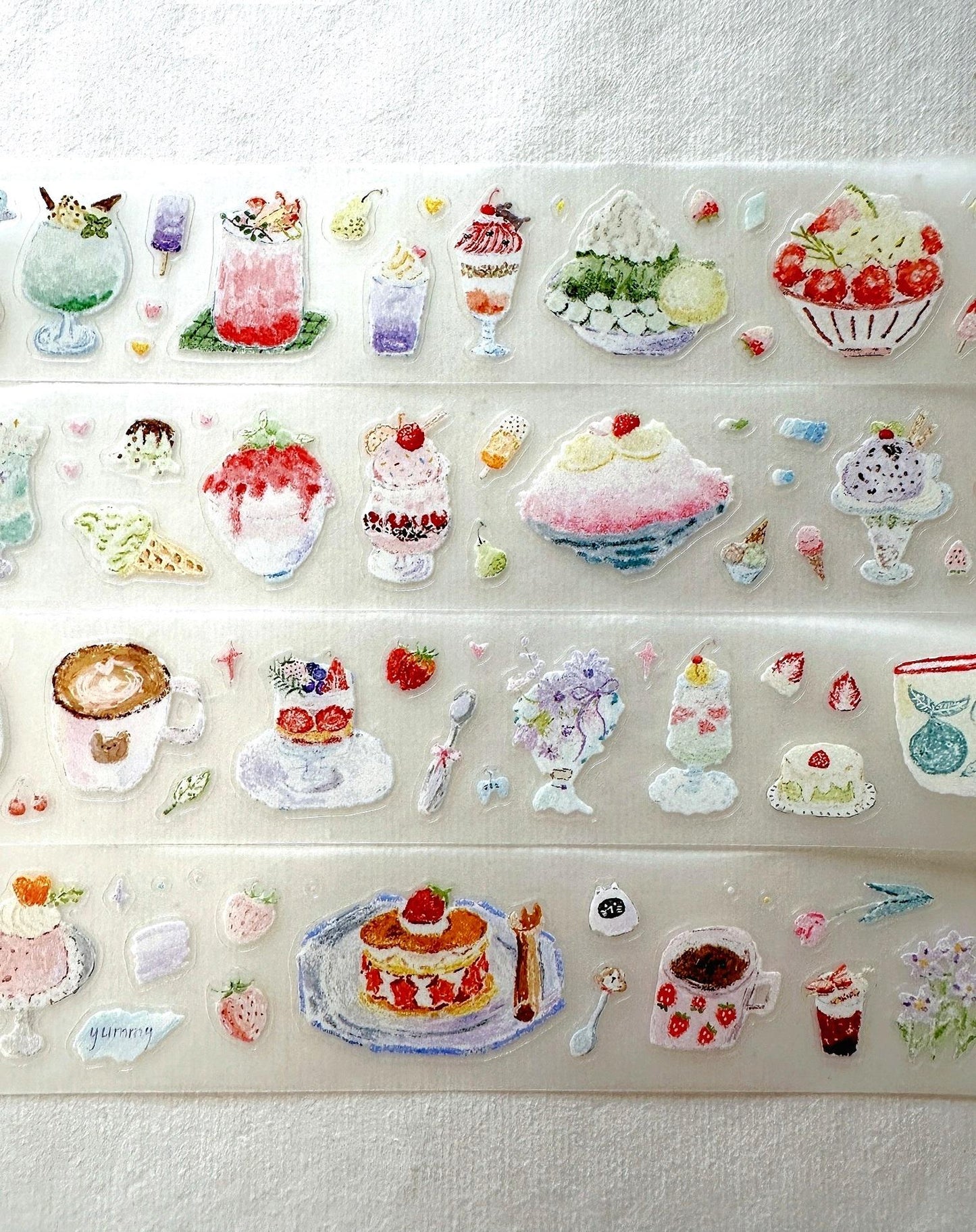 MuZiShan Studio - Sweet Frozen Treats kiss-cut PET & paper tape SAMPLES