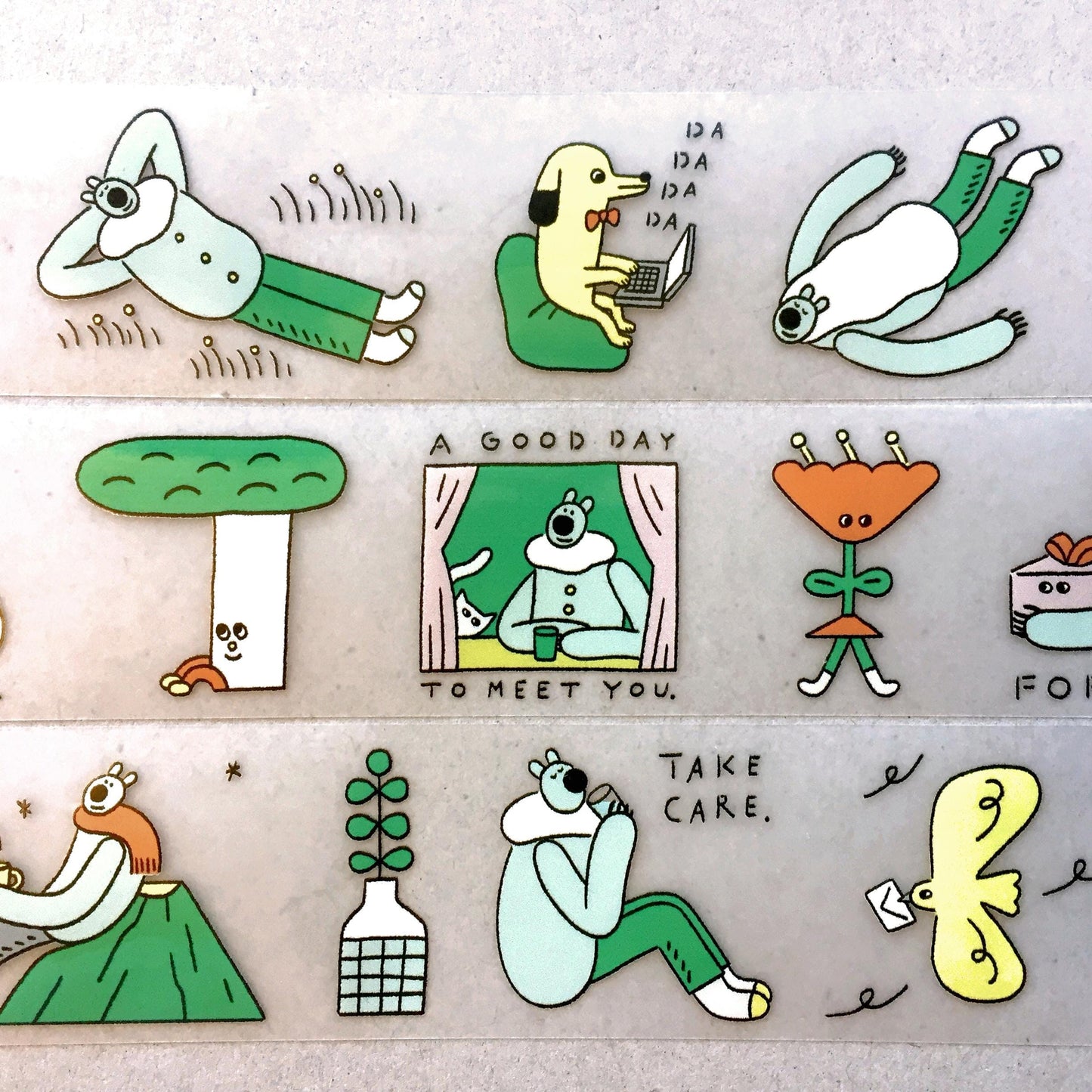 Baozi Studio - Superbear Notes PET tape SAMPLES