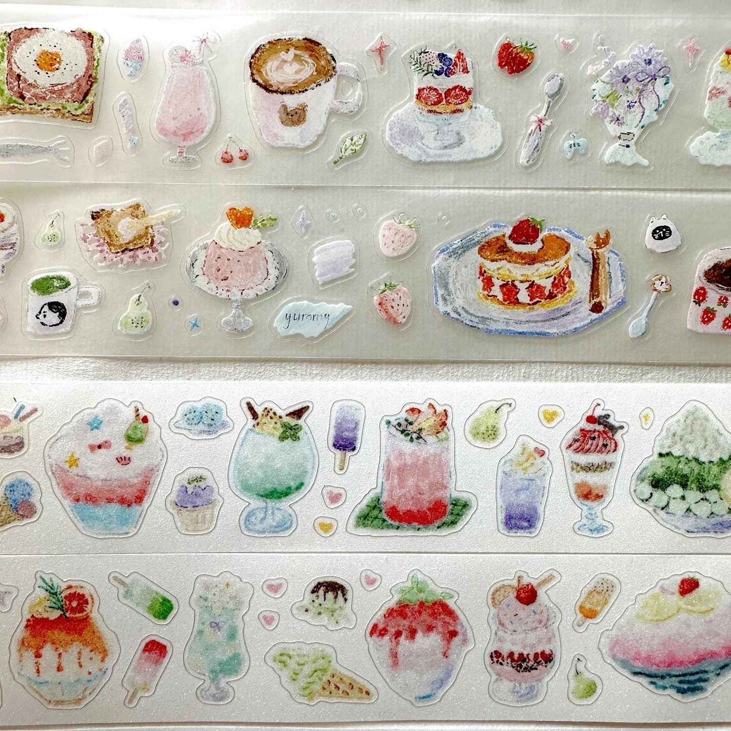 MuZiShan Studio - Sweet Frozen Treats kiss-cut PET & paper tape SAMPLES