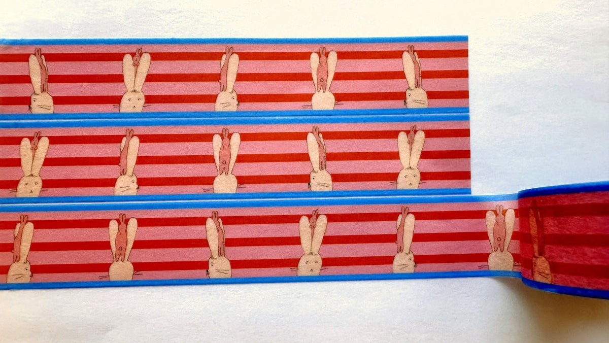 mindobitto - Spin Bunny! washi tape SAMPLES
