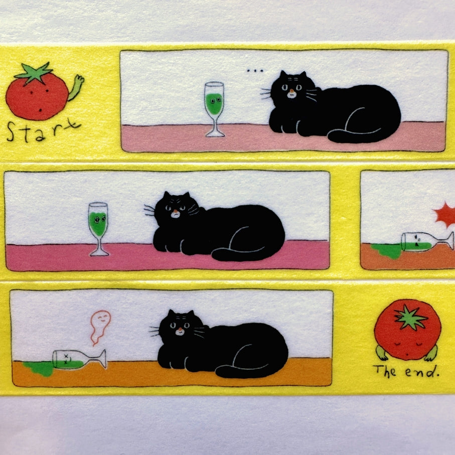 mindobitto - The Cat Is Strong: Zombie Juice washi tape SAMPLES
