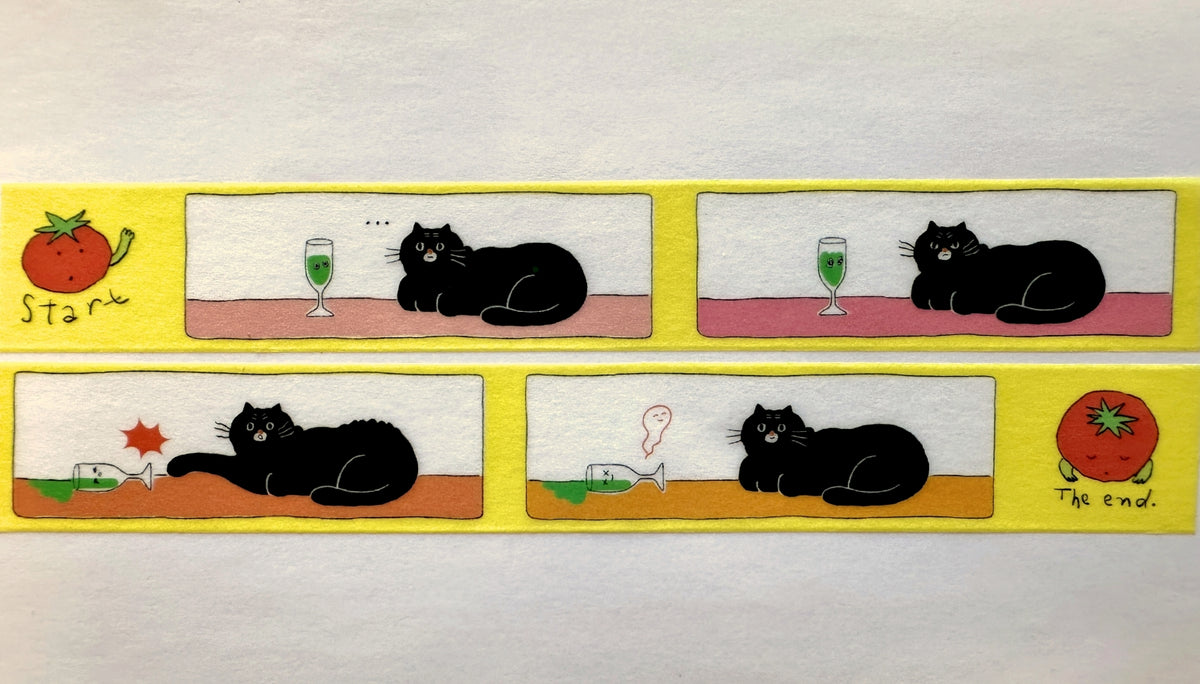 mindobitto - The Cat Is Strong: Zombie Juice washi tape SAMPLES