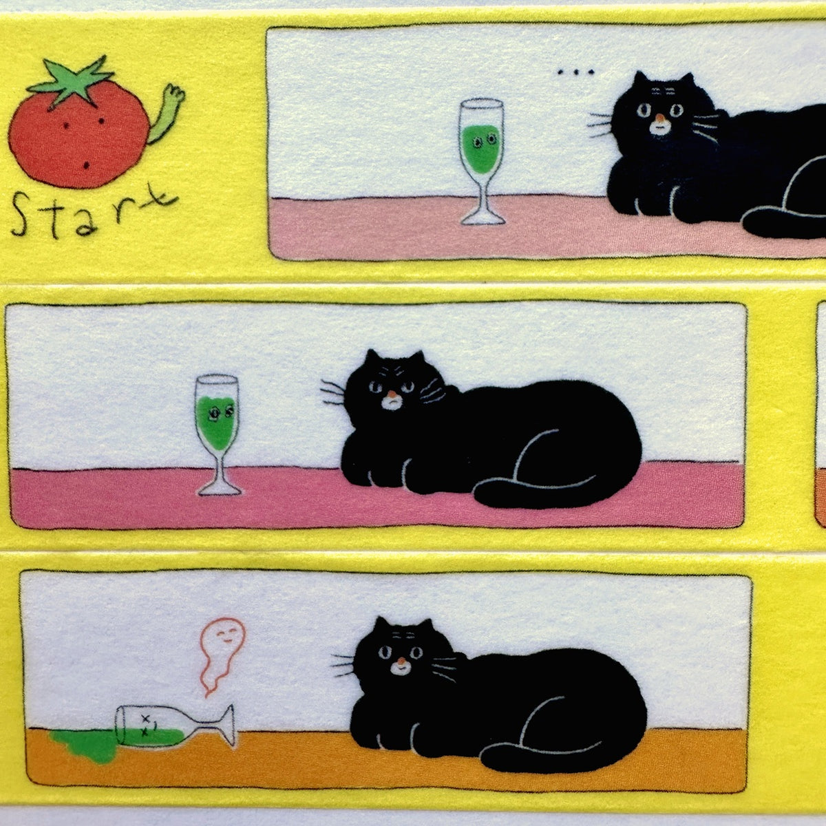 mindobitto - The Cat Is Strong: Zombie Juice washi tape SAMPLES