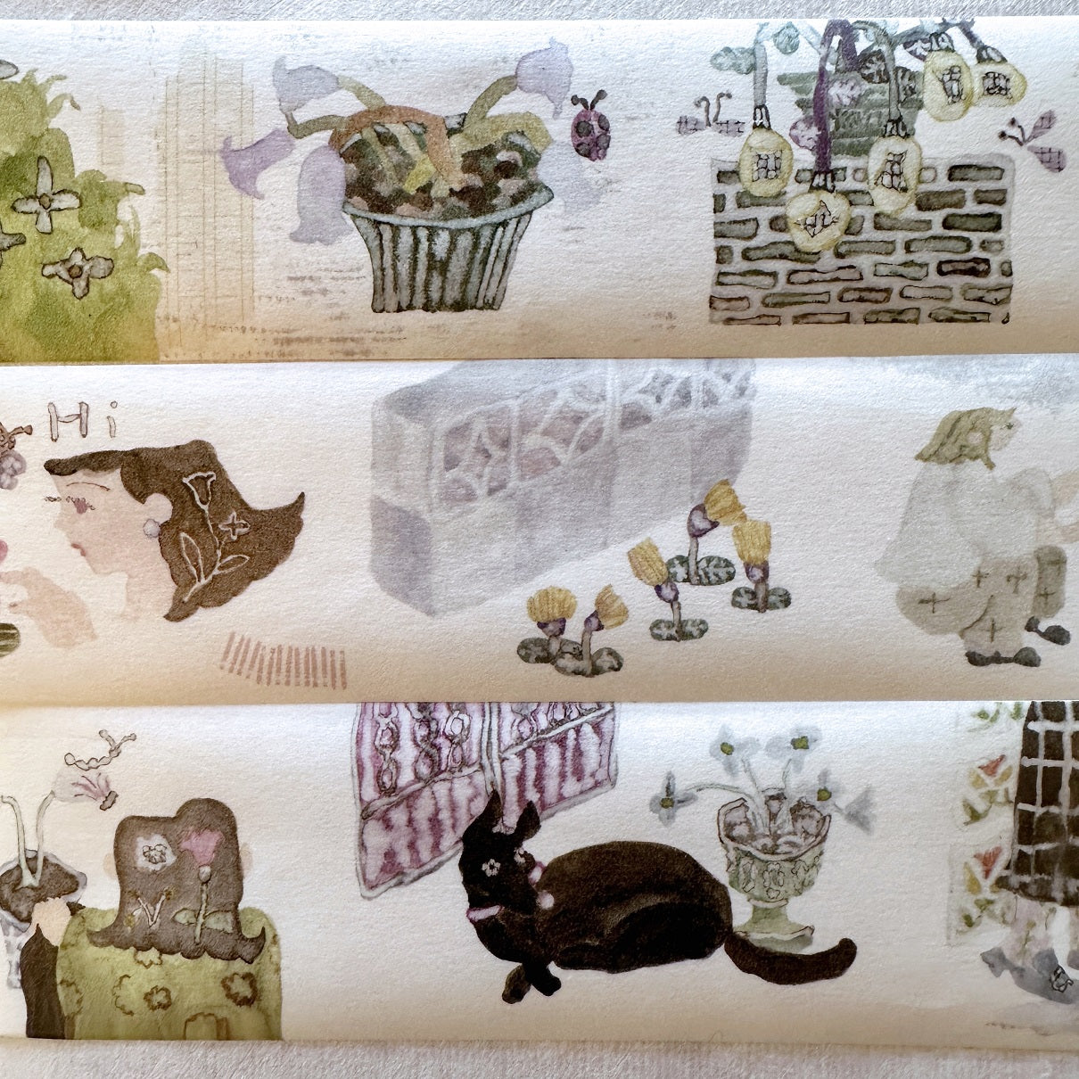 misshoegg - Corner Garden washi tape SAMPLES
