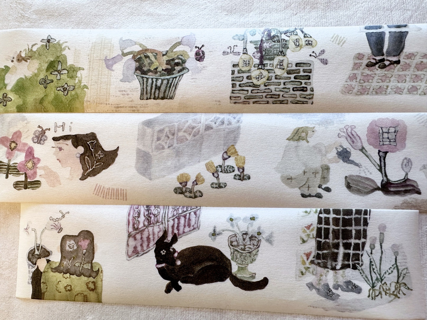 misshoegg - Corner Garden washi tape SAMPLES
