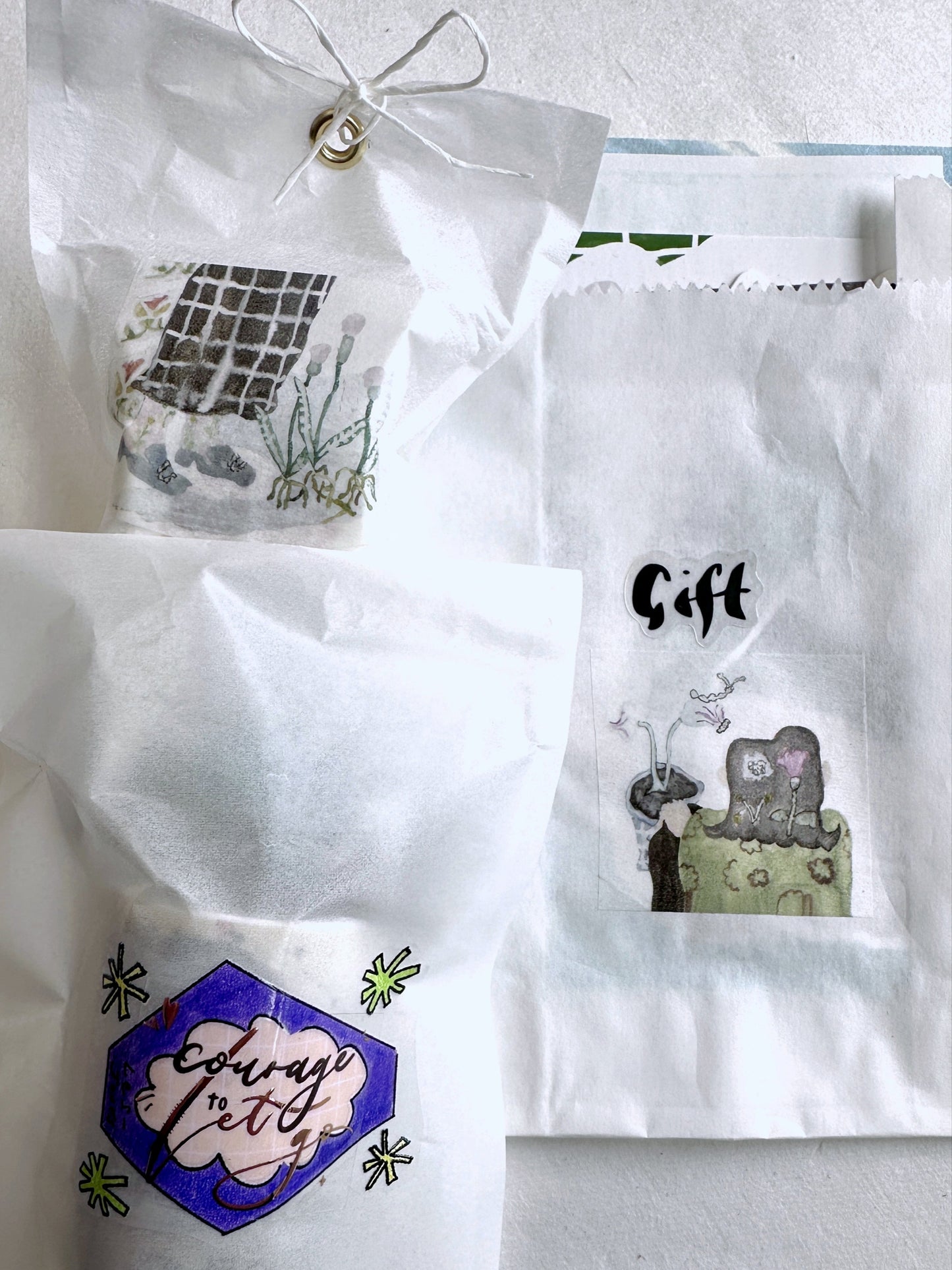 misshoegg - Corner Garden washi tape SAMPLES
