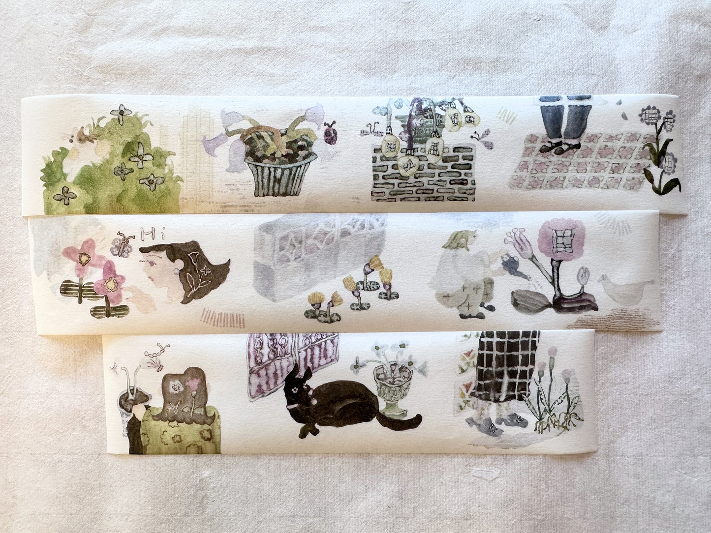 misshoegg - Corner Garden washi tape SAMPLES