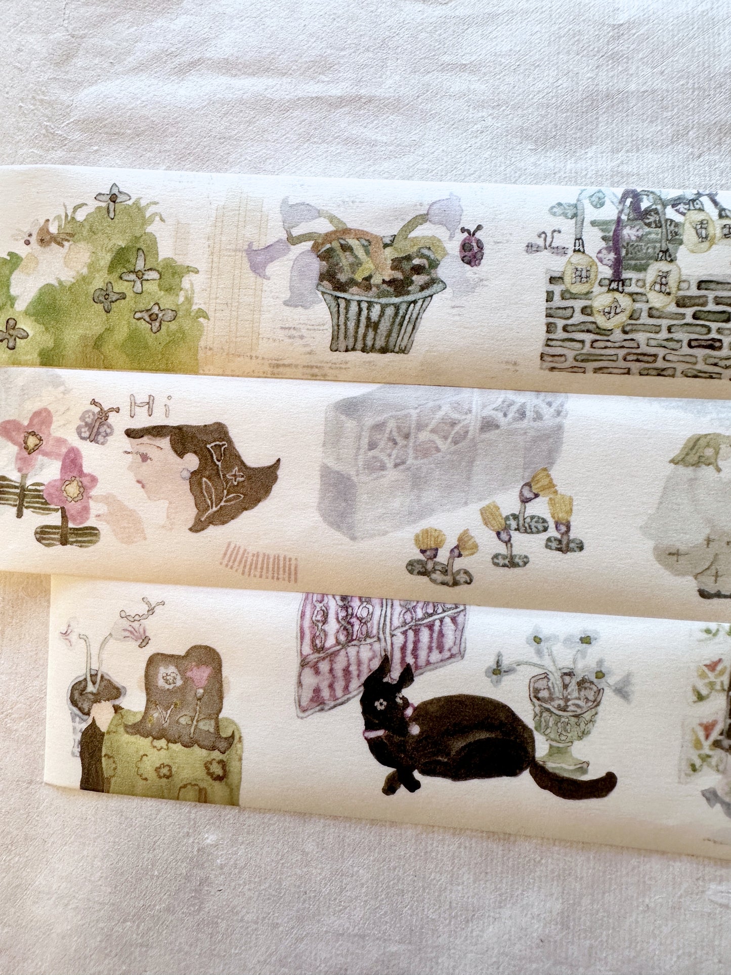 misshoegg - Corner Garden washi tape SAMPLES