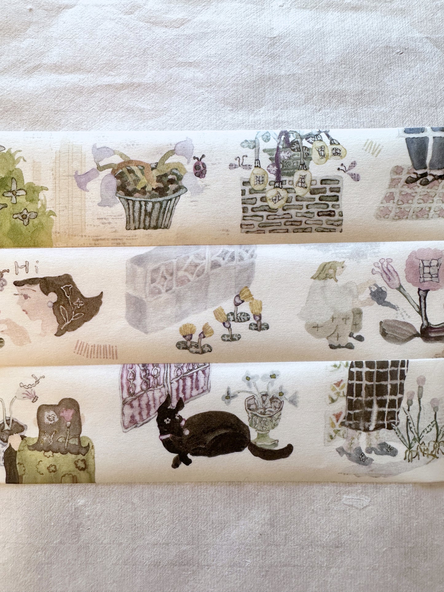misshoegg - Corner Garden washi tape SAMPLES