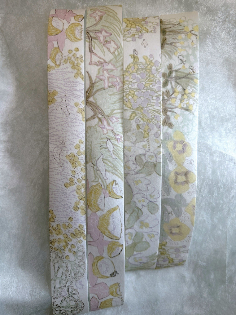 misshoegg - Memory Flower Shadow washi tape SAMPLES