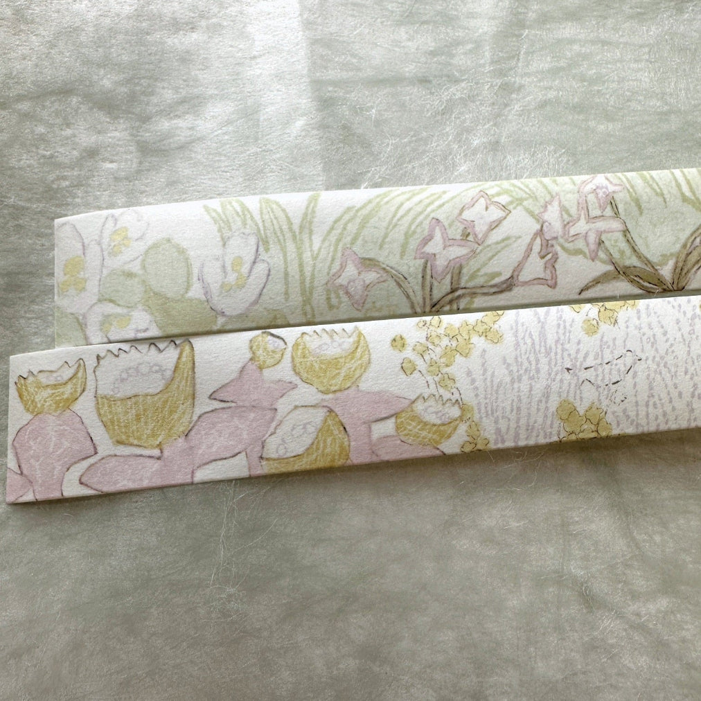 misshoegg - Memory Flower Shadow washi tape SAMPLES
