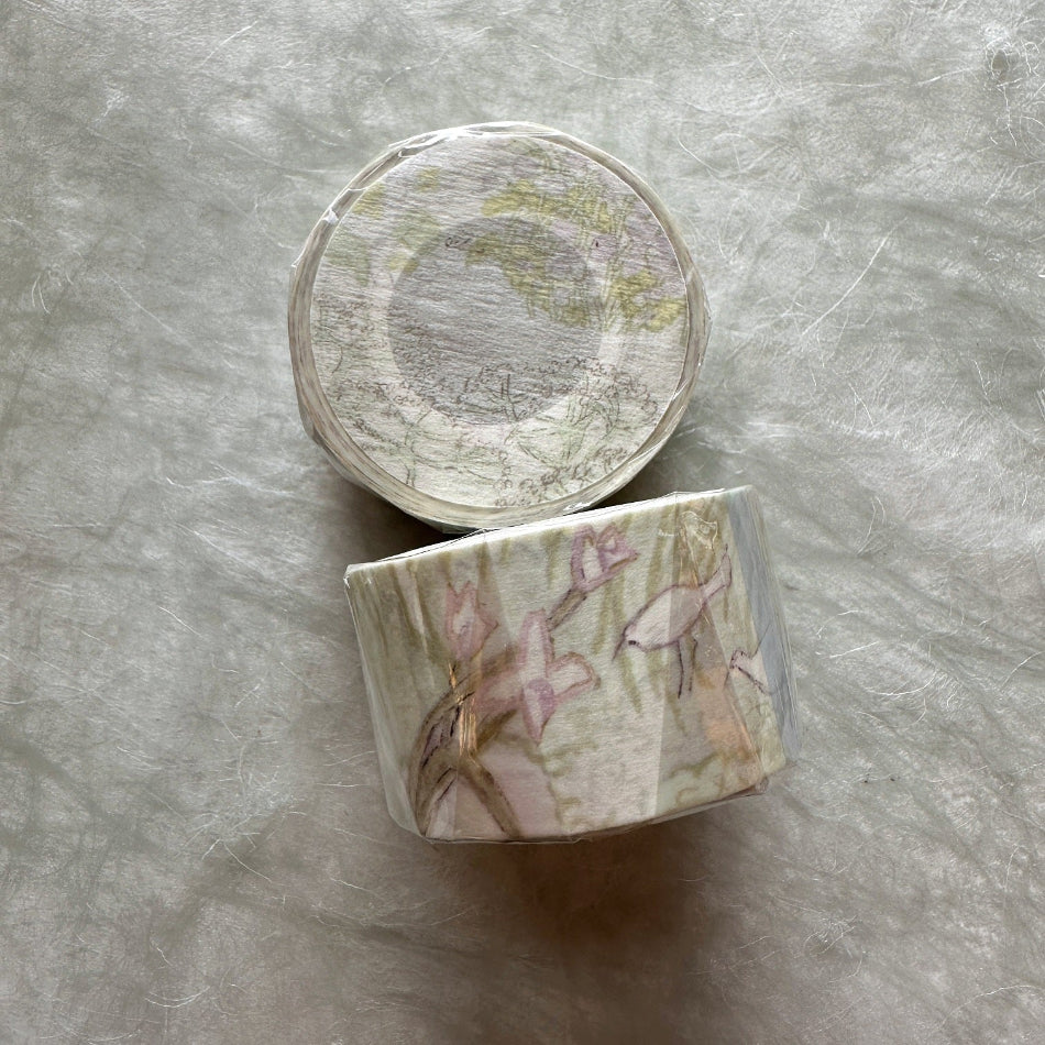 misshoegg - Memory Flower Shadow washi tape SAMPLES