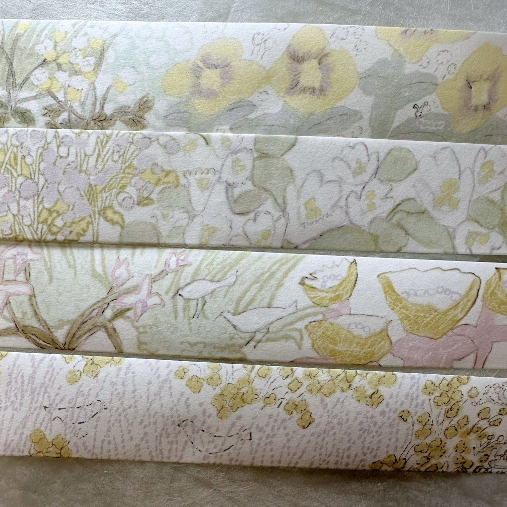 misshoegg - Memory Flower Shadow washi tape SAMPLES
