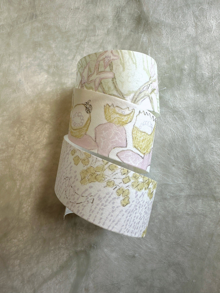 misshoegg - Memory Flower Shadow washi tape SAMPLES