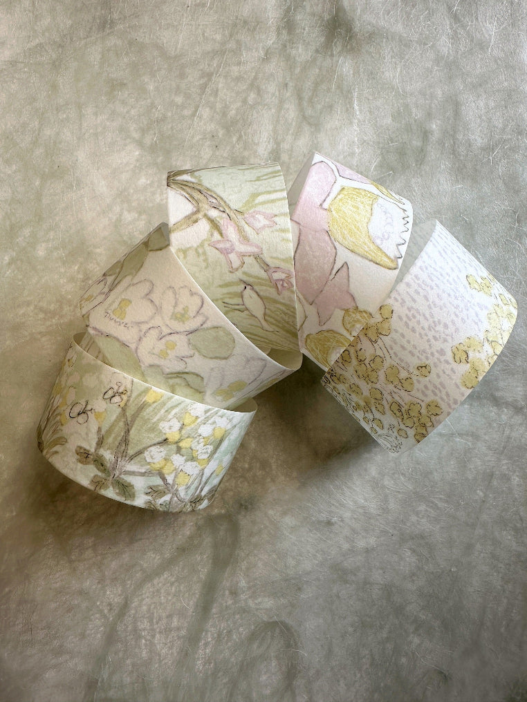 misshoegg - Memory Flower Shadow washi tape SAMPLES