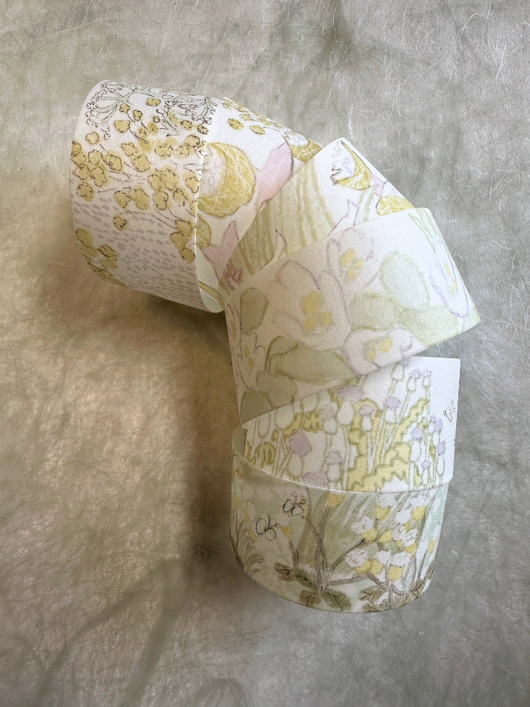 misshoegg - Memory Flower Shadow washi tape SAMPLES