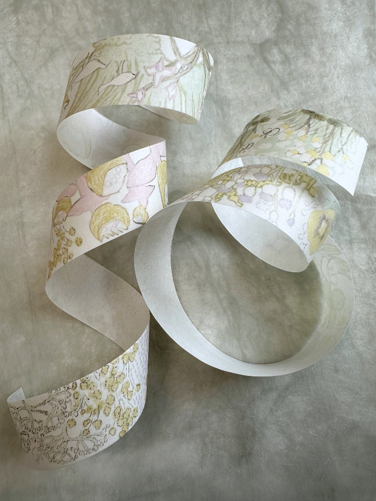 misshoegg - Memory Flower Shadow washi tape SAMPLES