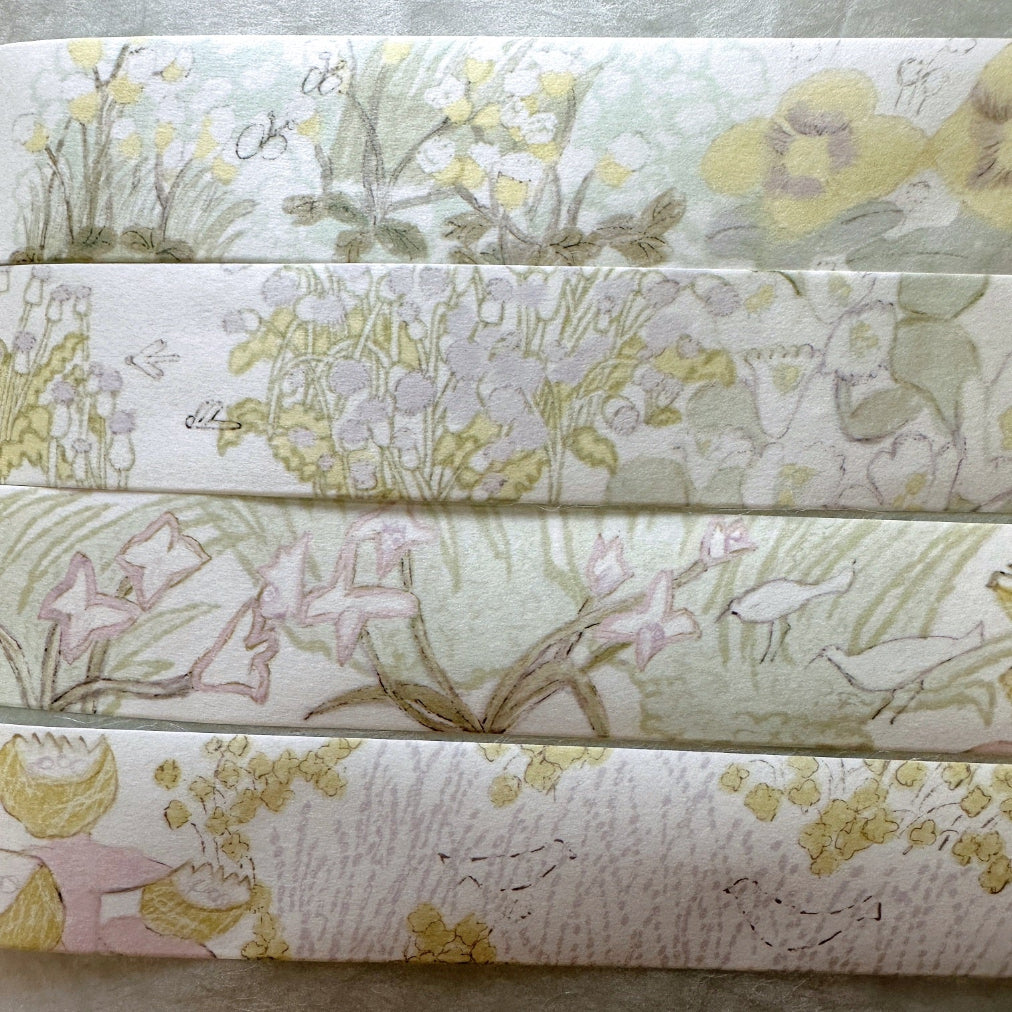 misshoegg - Memory Flower Shadow washi tape SAMPLES