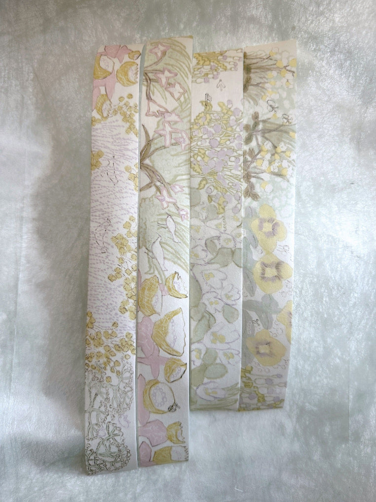 misshoegg - Memory Flower Shadow washi tape SAMPLES