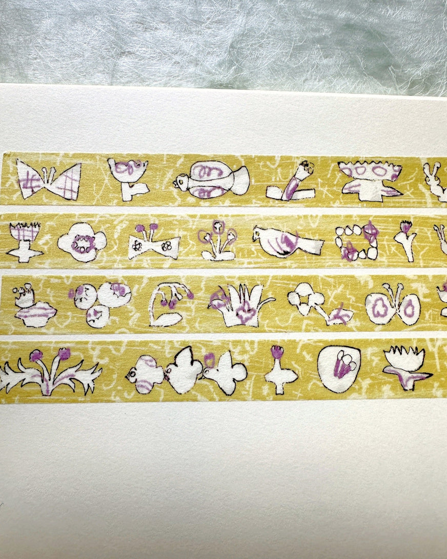 misshoegg - Little Yellow Flower washi tape SAMPLES