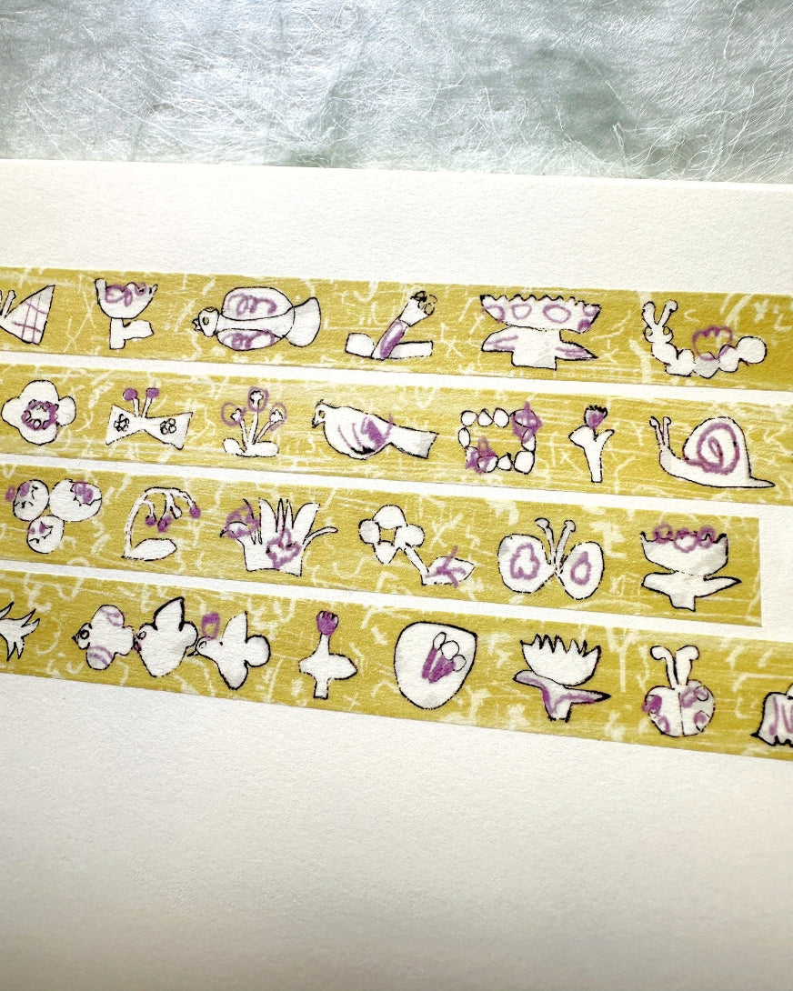 misshoegg - Little Yellow Flower washi tape SAMPLES