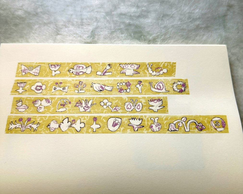 misshoegg - Little Yellow Flower washi tape SAMPLES