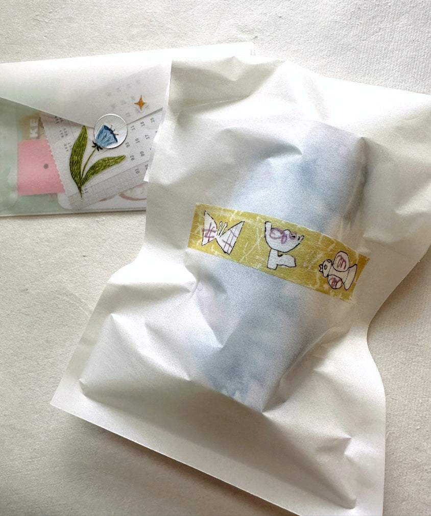 misshoegg - Little Yellow Flower washi tape SAMPLES