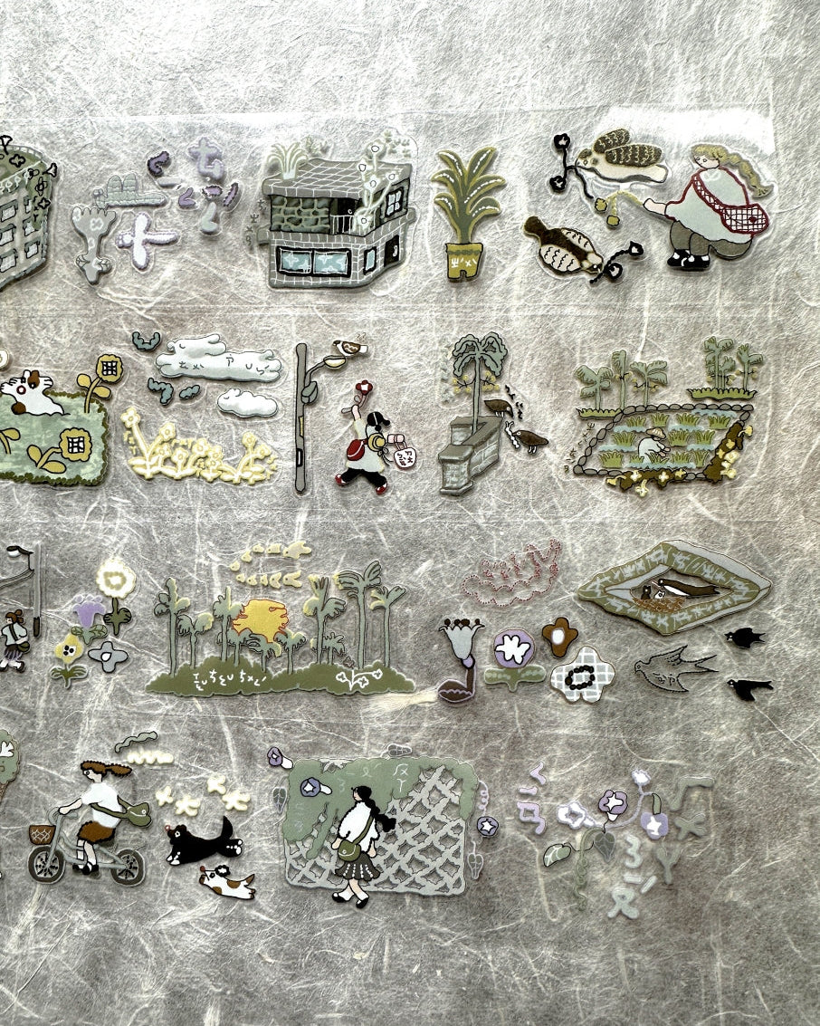 Misshoegg - Country Lane kiss-cut PET tape SAMPLES