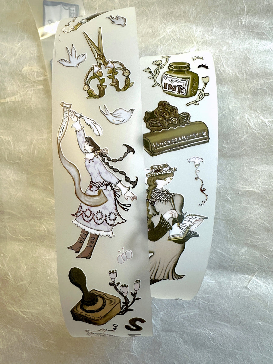 Misshoegg x Stationery Lover Market - Girl's Stationery Day rose-gold PET tape SAMPLES
