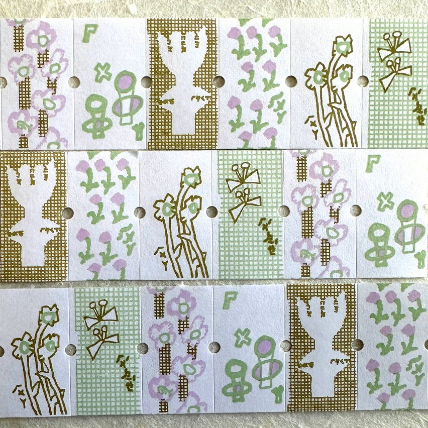 Misshoegg - Wildflower Meadow label sticker roll SAMPLES