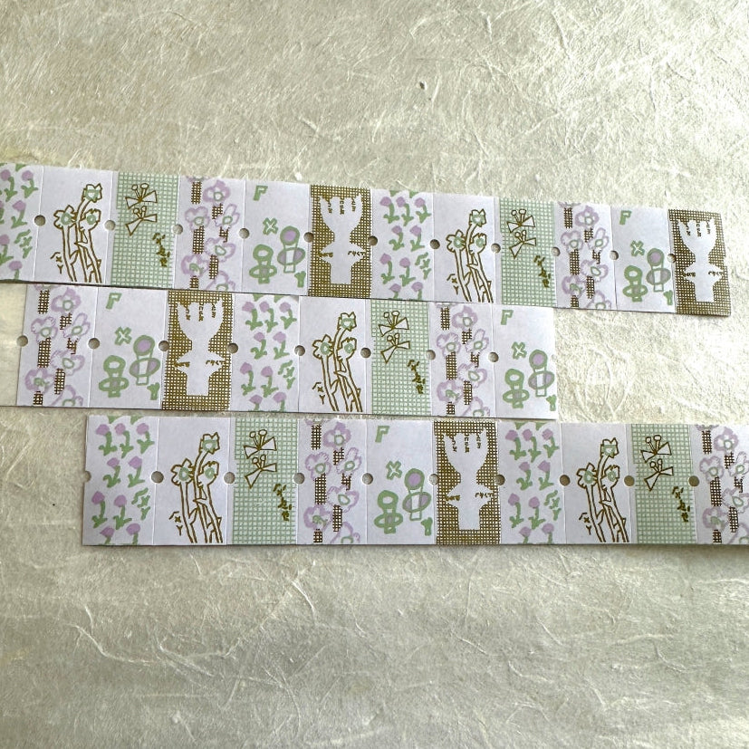 Misshoegg - Wildflower Meadow label sticker roll SAMPLES