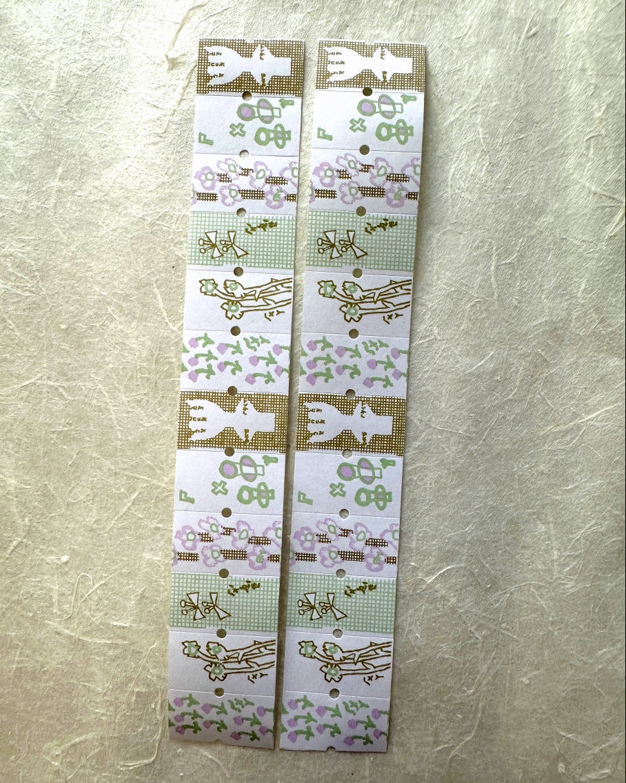Misshoegg - Wildflower Meadow label sticker roll SAMPLES