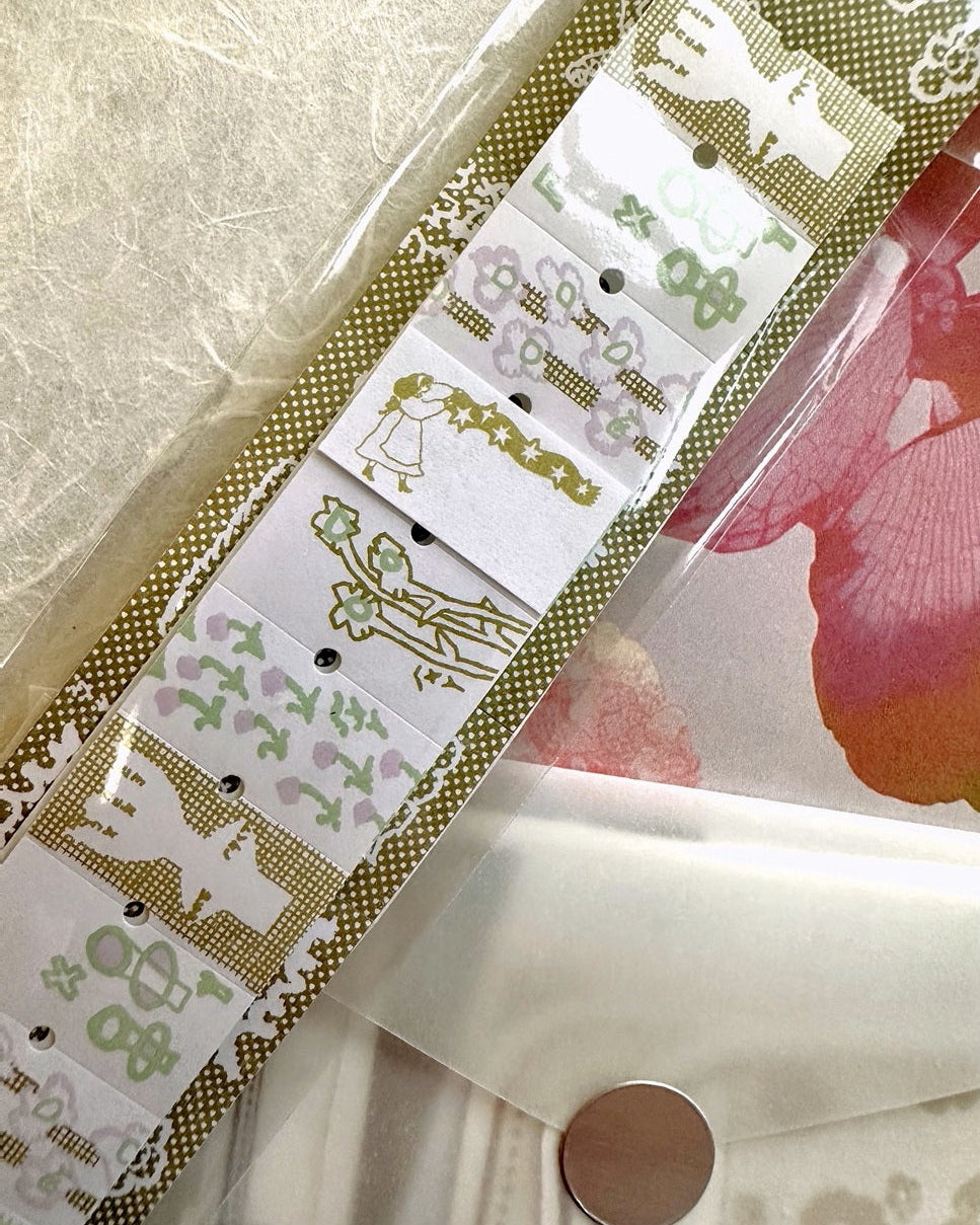 Ivy Snow - Balloon Girl, Pen, & Star Tape label sticker rolls SAMPLES