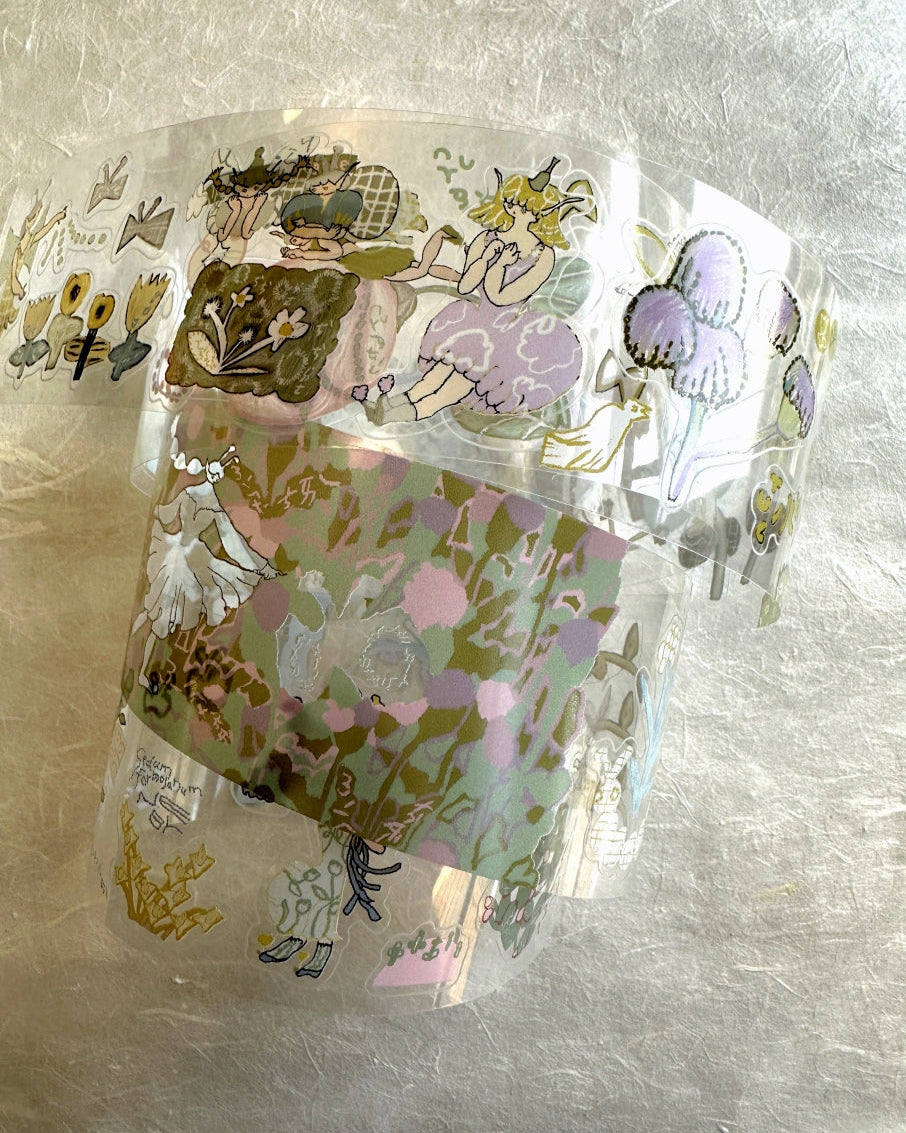 Misshoegg - Field Flower Fairies kiss-cut PET tape SAMPLES