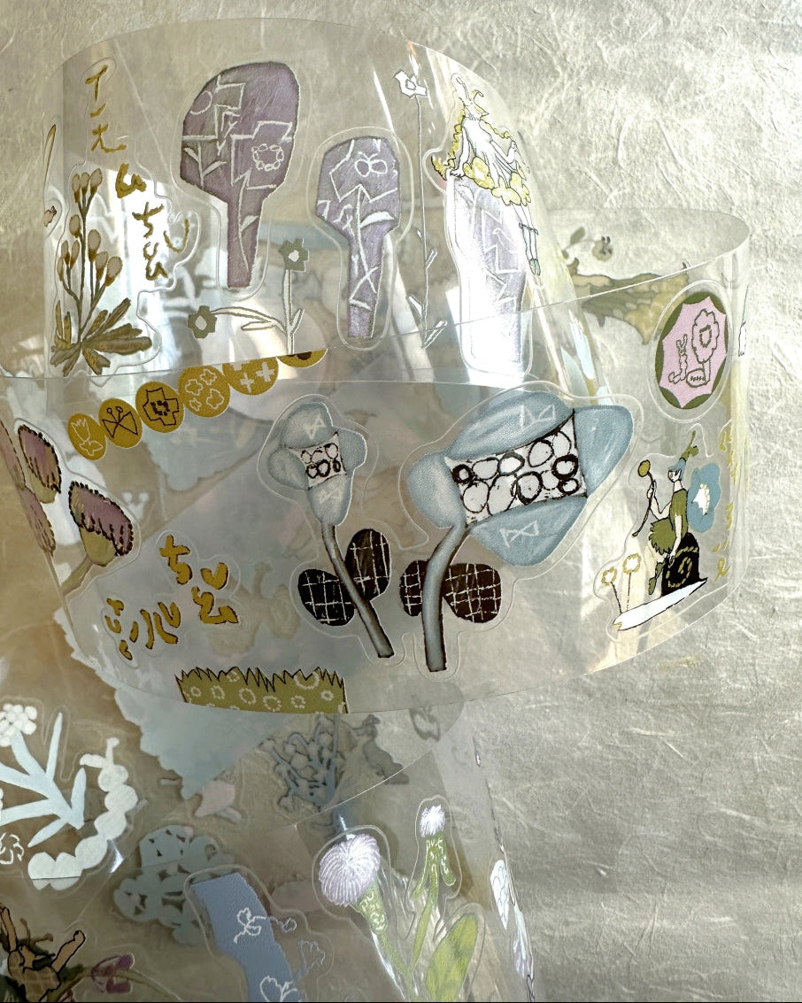 Misshoegg - Field Flower Fairies kiss-cut PET tape SAMPLES