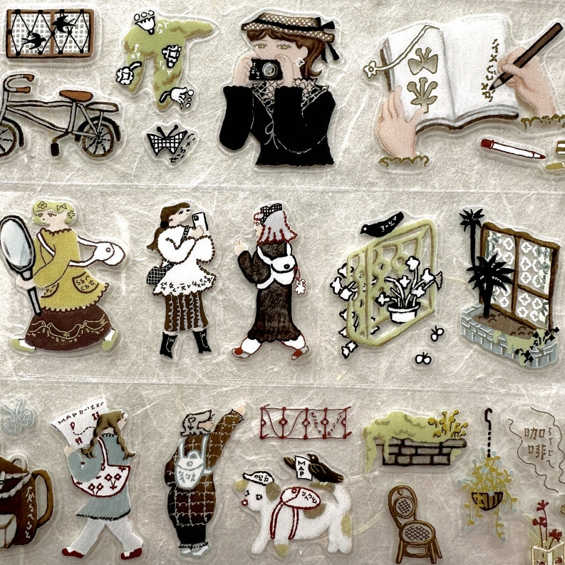 Misshoegg - Window Grille Little Adventure kiss-cut PET tape SAMPLES