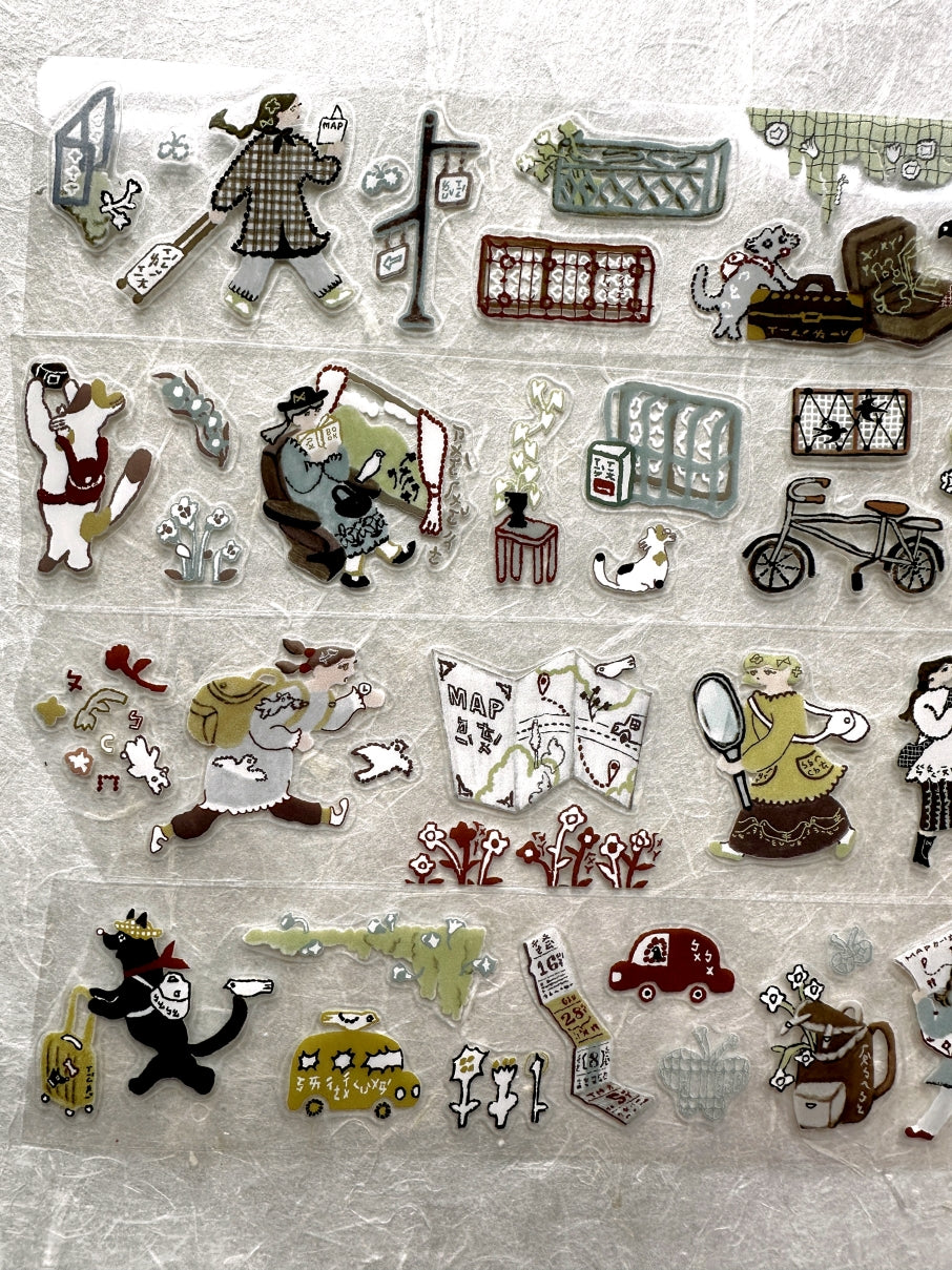 Misshoegg - Window Grille Little Adventure kiss-cut PET tape SAMPLES