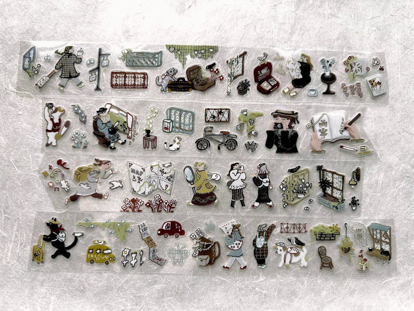 Misshoegg - Window Grille Little Adventure kiss-cut PET tape SAMPLES