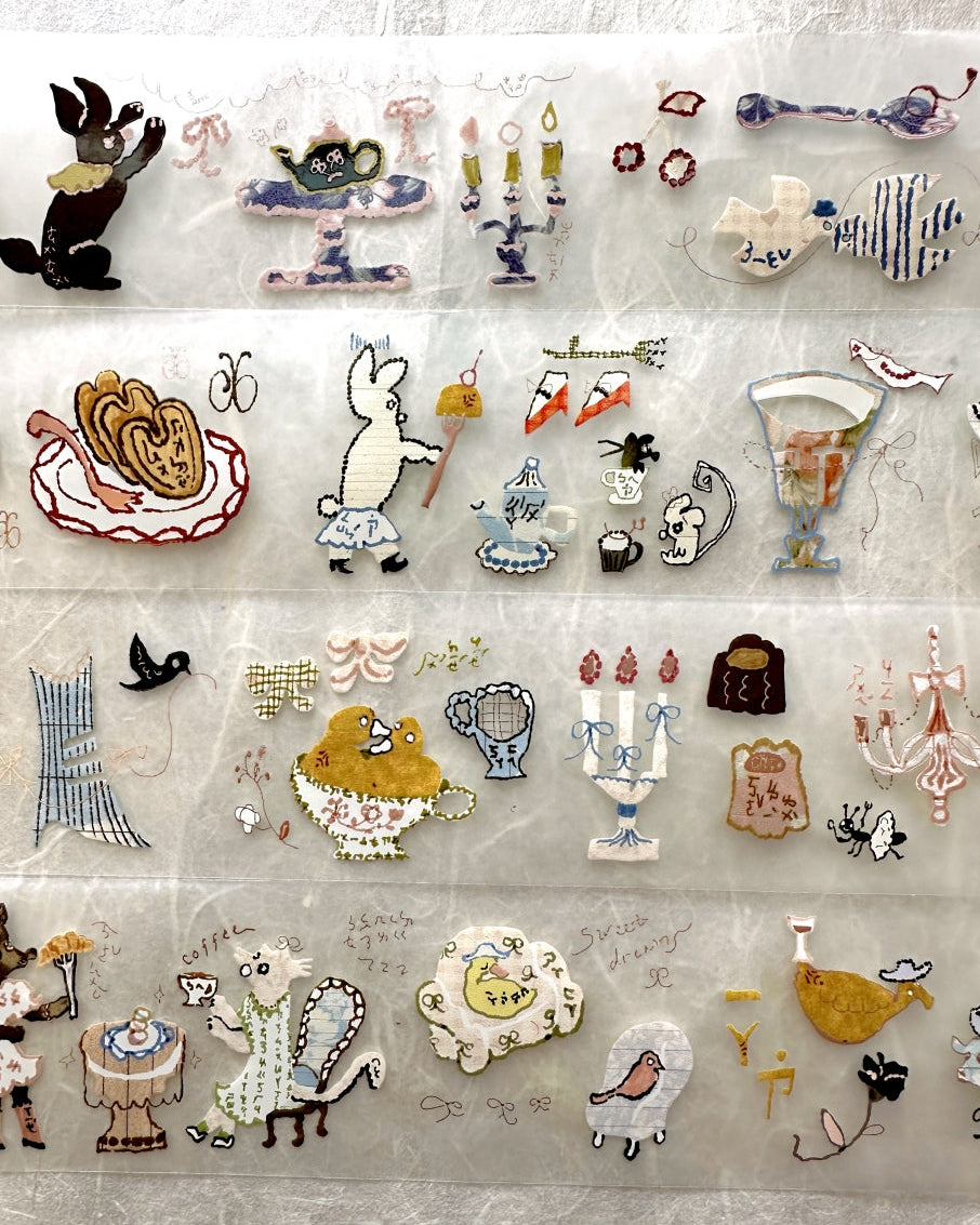 Misshoegg - Little Party Guests rose-gold PET tape SAMPLES