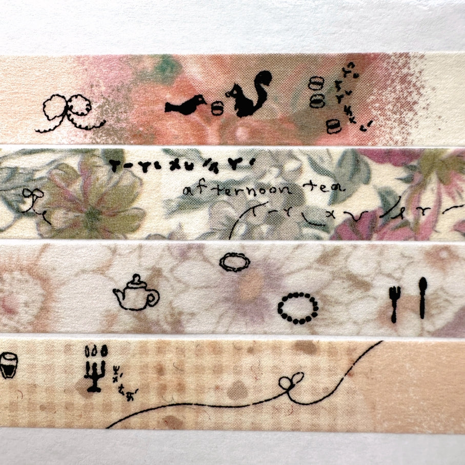 Misshoegg - Afternoon Tea washi tape SAMPLES