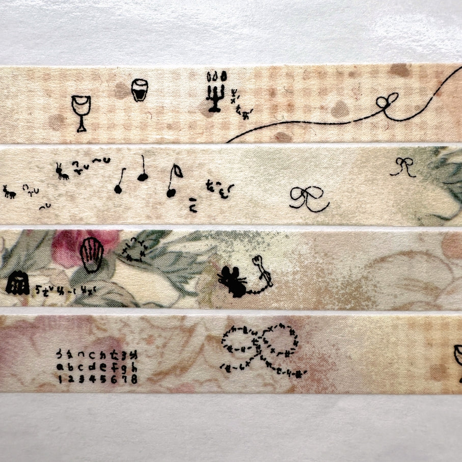 Misshoegg - Afternoon Tea washi tape SAMPLES