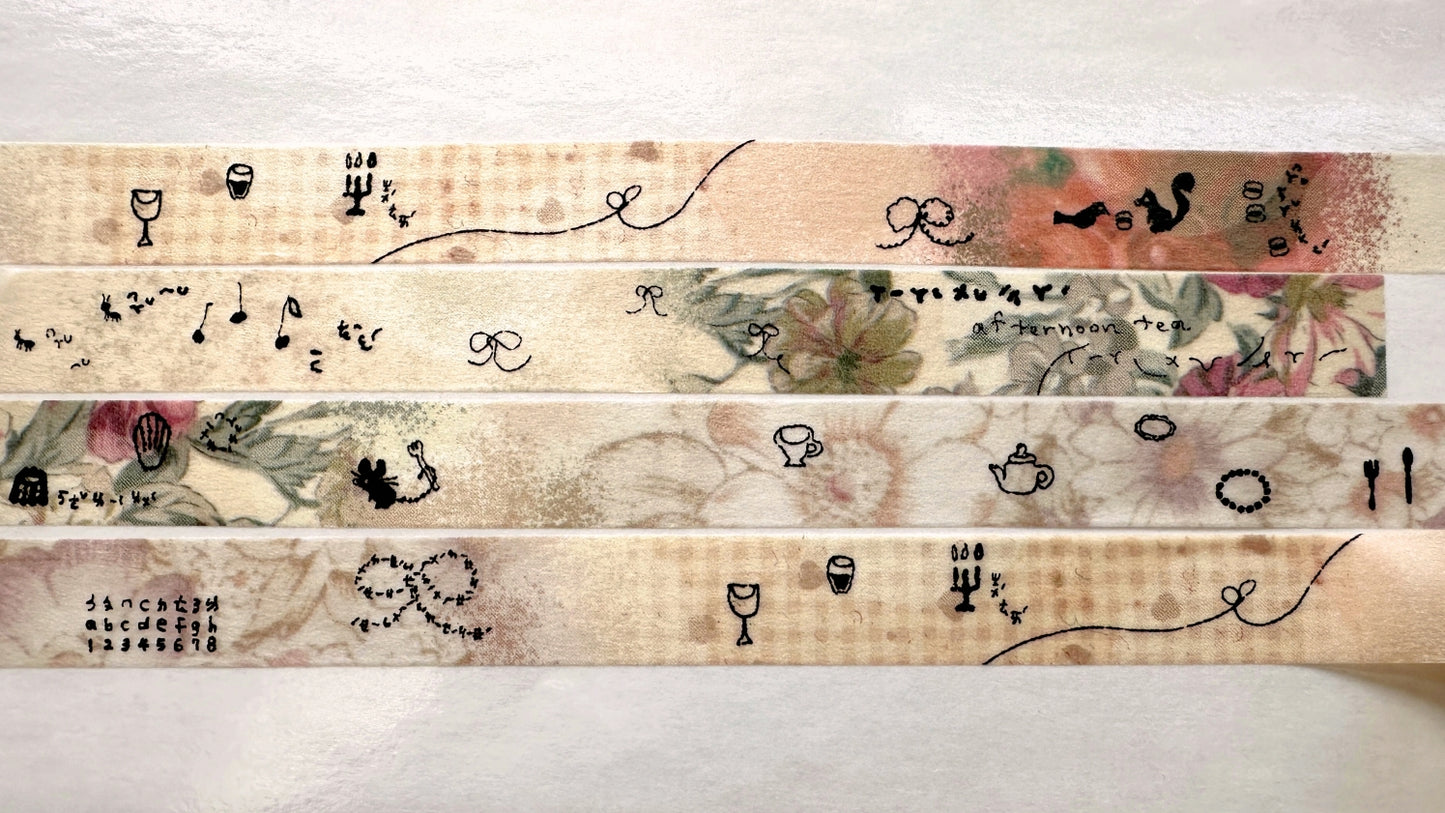 Misshoegg - Afternoon Tea washi tape SAMPLES
