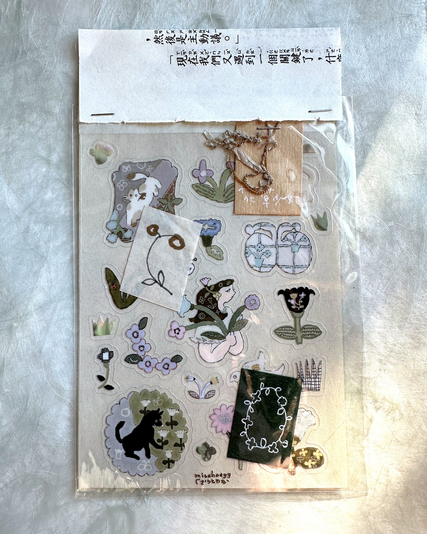 misshoegg - Flower Girl transparent stickers