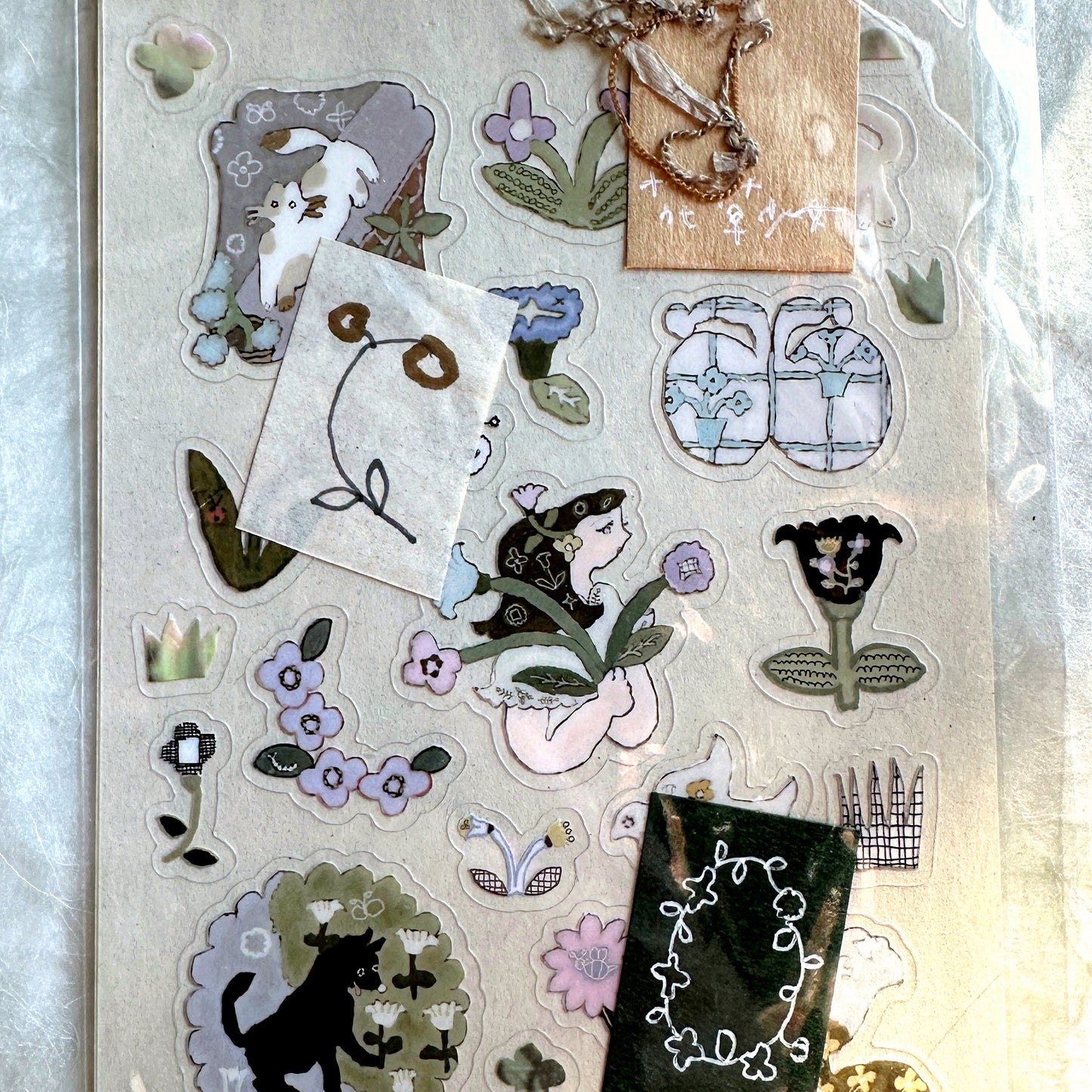 misshoegg - Flower Girl transparent stickers