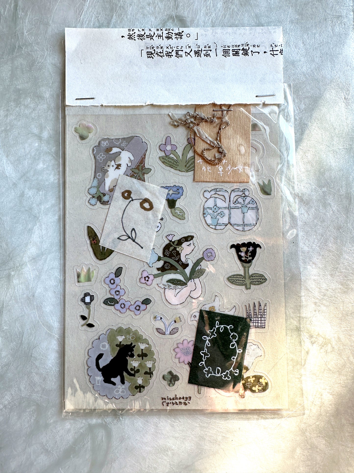 misshoegg - Flower Girl transparent stickers