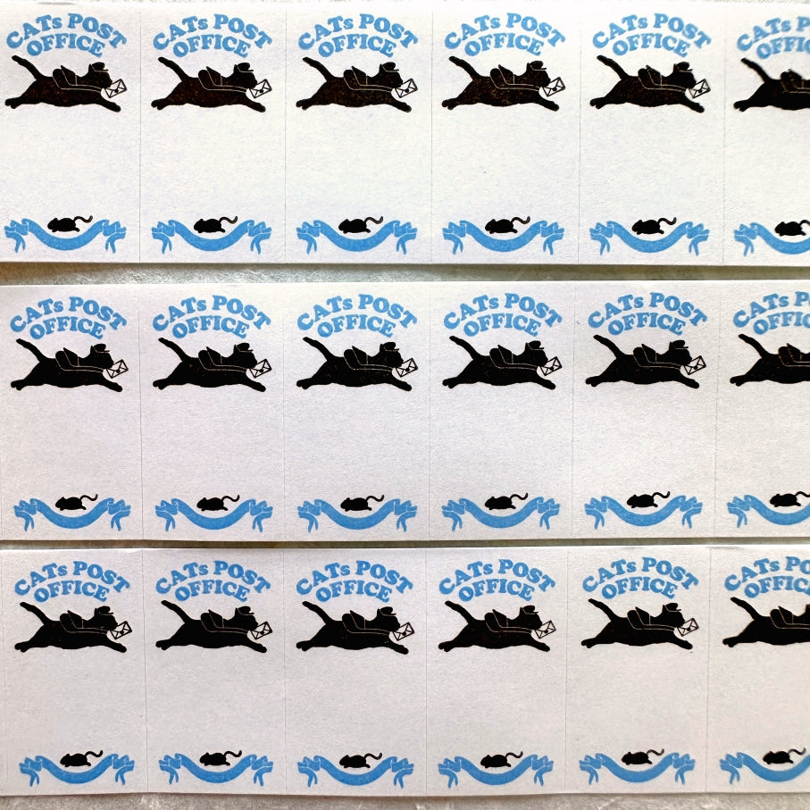Nemunoki x Via Carousel - Cat's Post Office ver. 2 label sticker roll SAMPLES