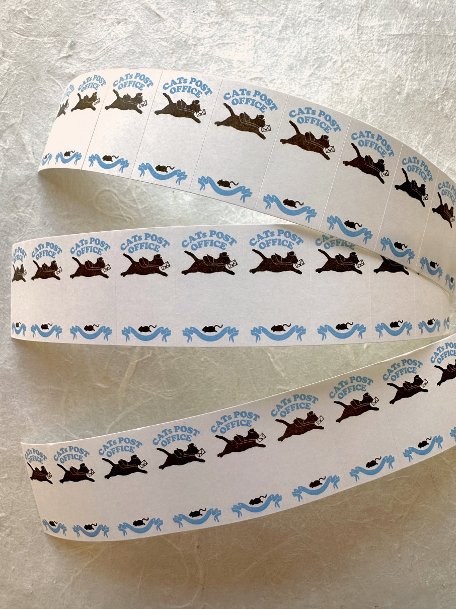 Nemunoki x Via Carousel - Cat's Post Office ver. 2 label sticker roll SAMPLES